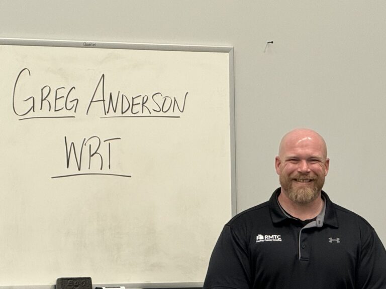 Greg Anderson, RMTC course leader for WRT